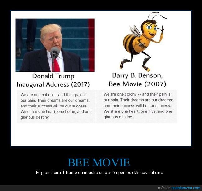 bee movie,donald trump,discurso inaugural