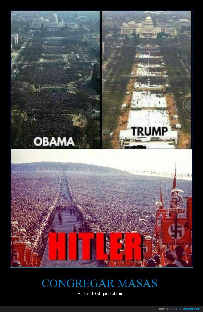 Hitler,obama,trump,masas