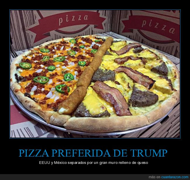 pizza,separación,donald trump