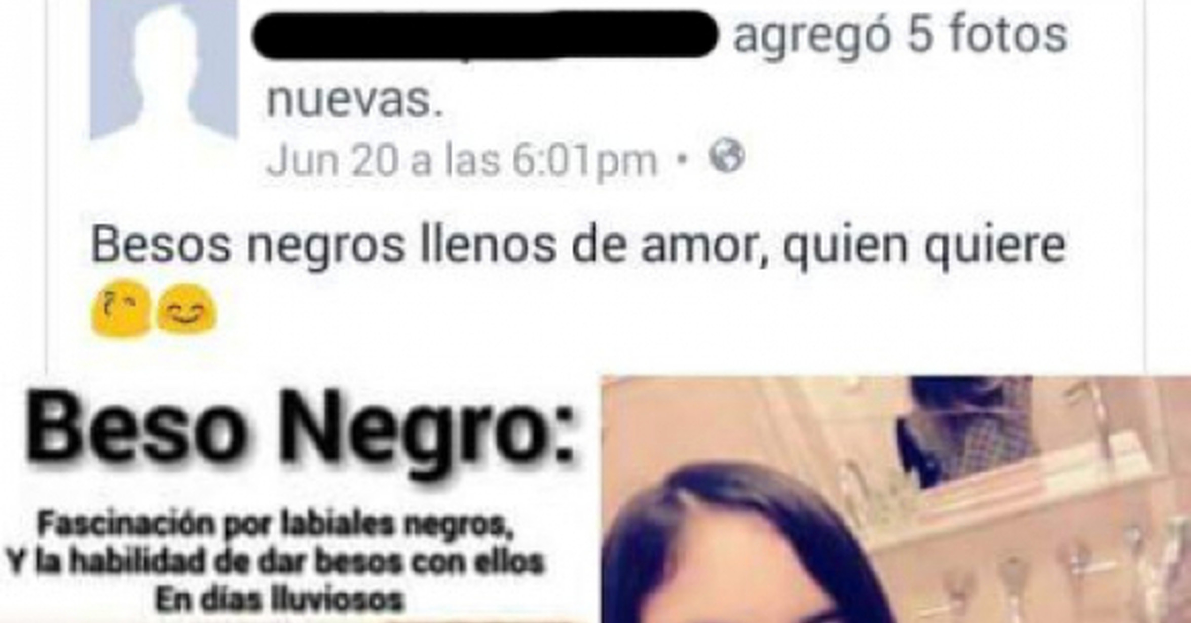 Cuando no sabes lo que es el beso negro... y te ofreces así a todos tus  contactos