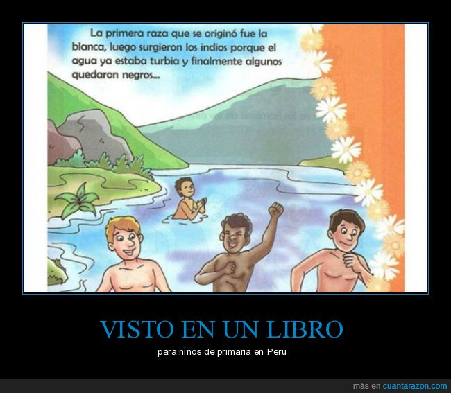 niños,racismo,color,libro,primaria,perú