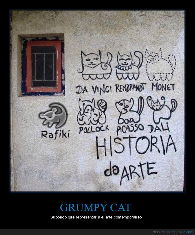 gato,pared,dibujo,absurder,gatos,graffiti,historia del arte