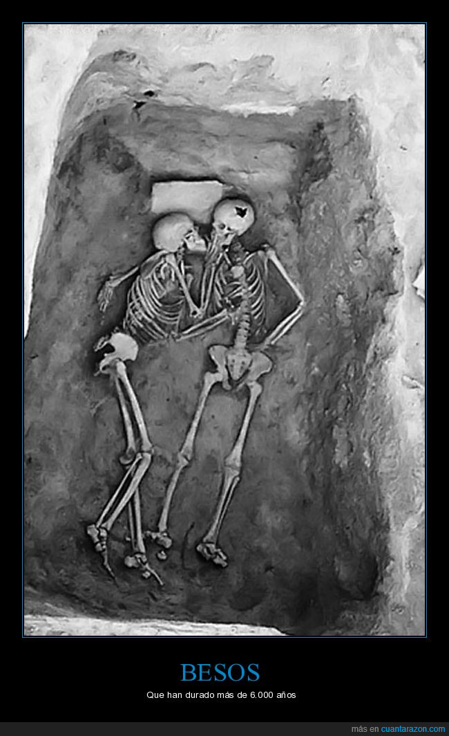 esqueletos,besos,tumba