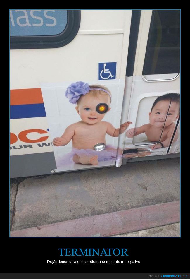 bebe,ojo,bus,anuncio,coincidencia