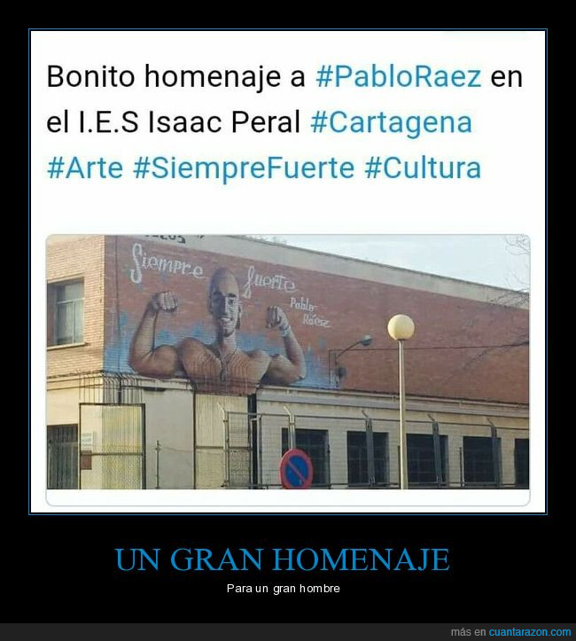 Cartagena,homenaje,ies Isaac Peral,instituto,pablo raez,pared,pintura