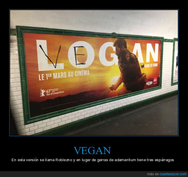vegan,logan,cartel,corrección,veganos