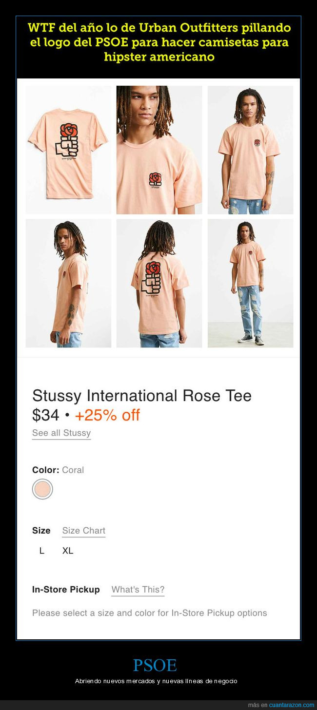 rosa,psoe,camiseta,uo,urban outfitters