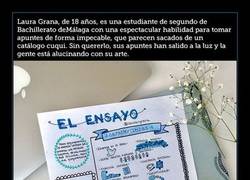 Enlace a Esta estudiante de bachillerato hace los apuntes más molones con los que te vas a topar en tu vida