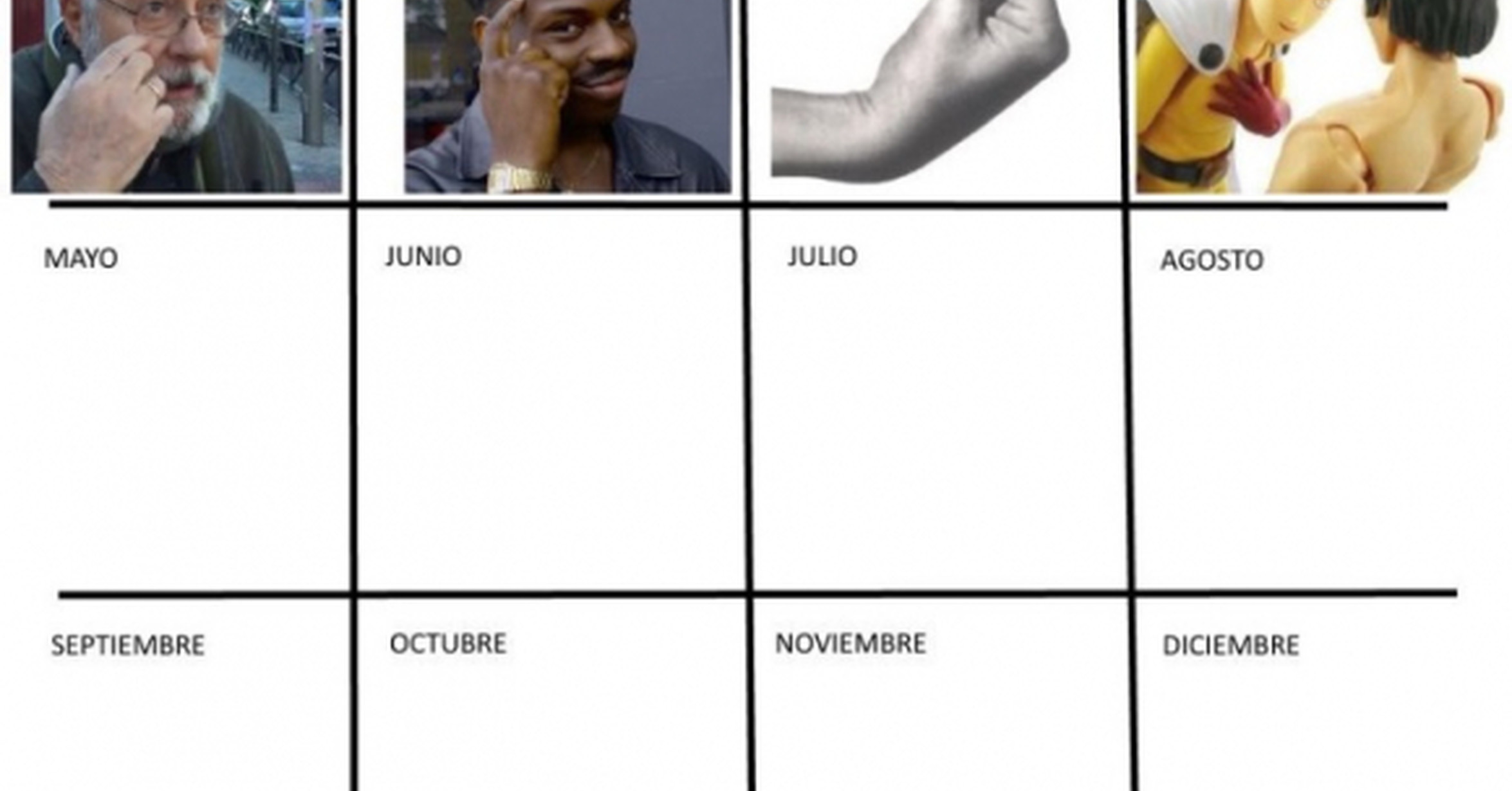 ¡Cuánta razón! / Actualizando el calendario de memes anual