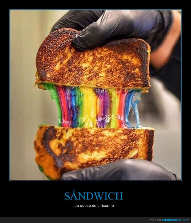 sándwich,queso,unicornio