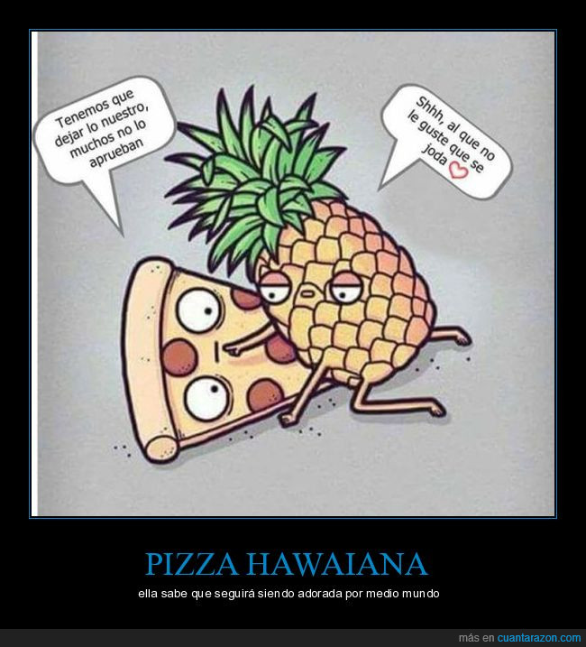pizza,piña,hawaiana