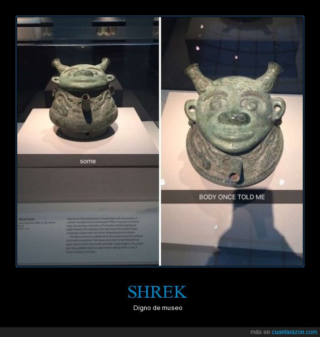 canción,museo,objeto,obra de arte,ogro,película,Shrek