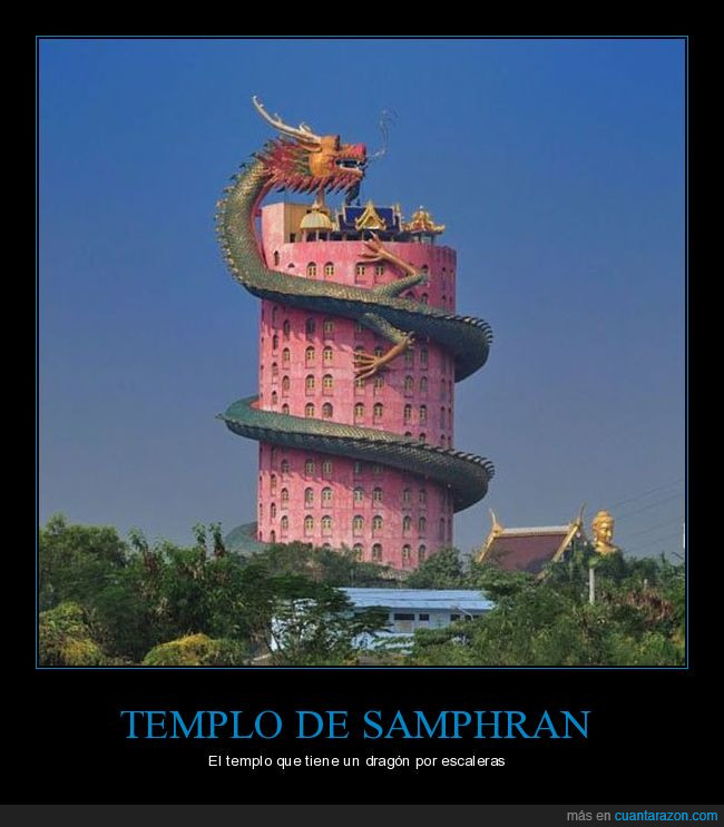templo dragón samphran,escaleras,hueco,maravilloso,Tailandia