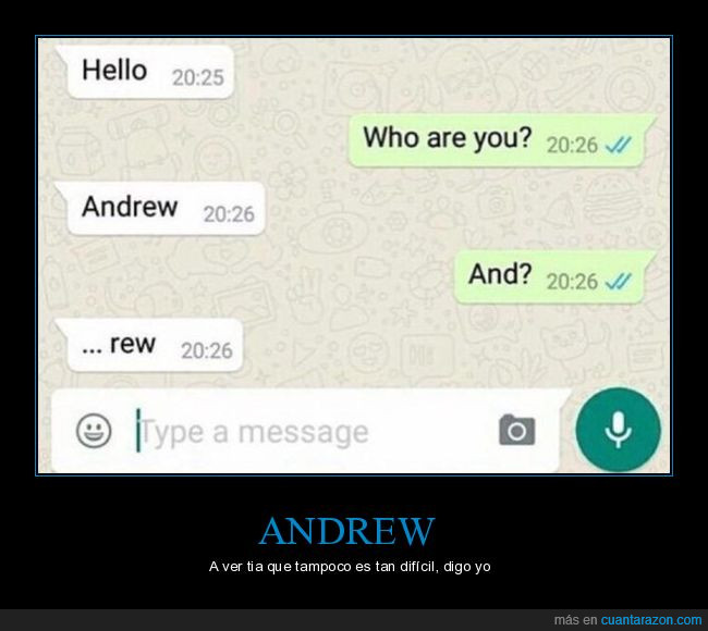 andrew,chat,whatsapp