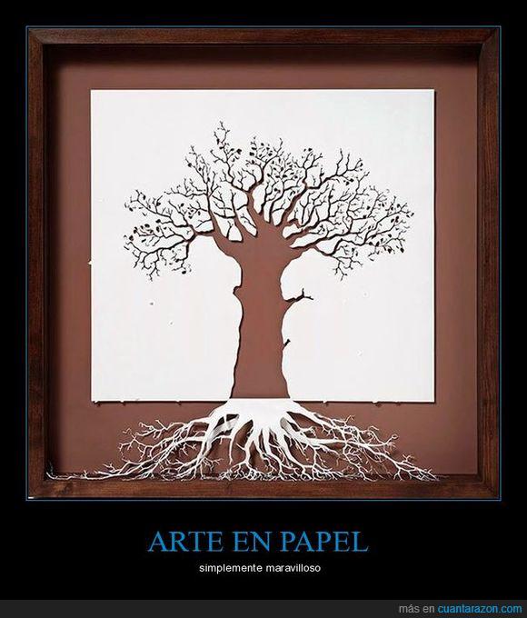 papel,árbol,raíz