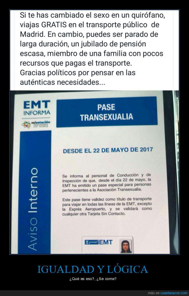 Transexuales,emt,transporte,gratis