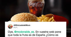 Enlace a McDonalds retratado con su fruta, se pilla antes a un mentiroso que a un cojo