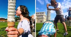 Enlace a ¿Quién dijo que posar con la torre de Pisa era aburrido? 20 fotos que lo desmienten