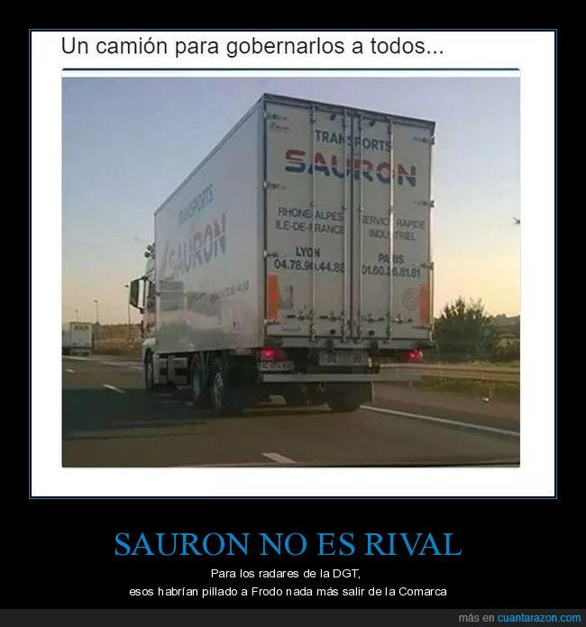 Sauron,camión,el señor de los anillos,dgt