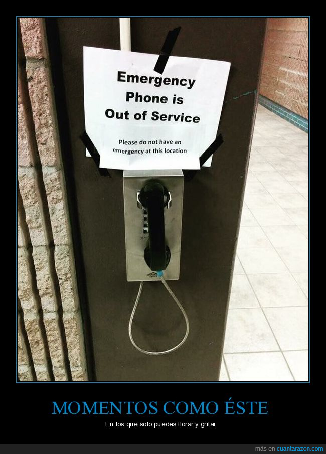 teléfono,emergencia,fuera de servicio
