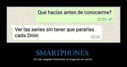 Enlace a ¿Quién es el pecador que mira series con el móvil delante?