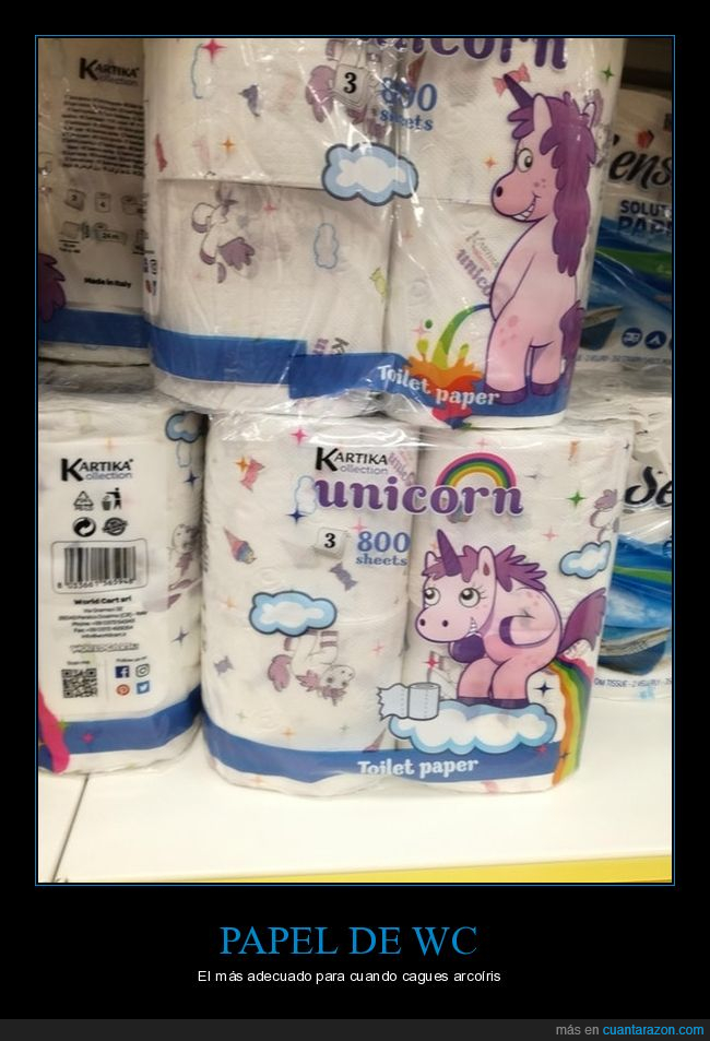 unicornio,arcoíris,papel de wc