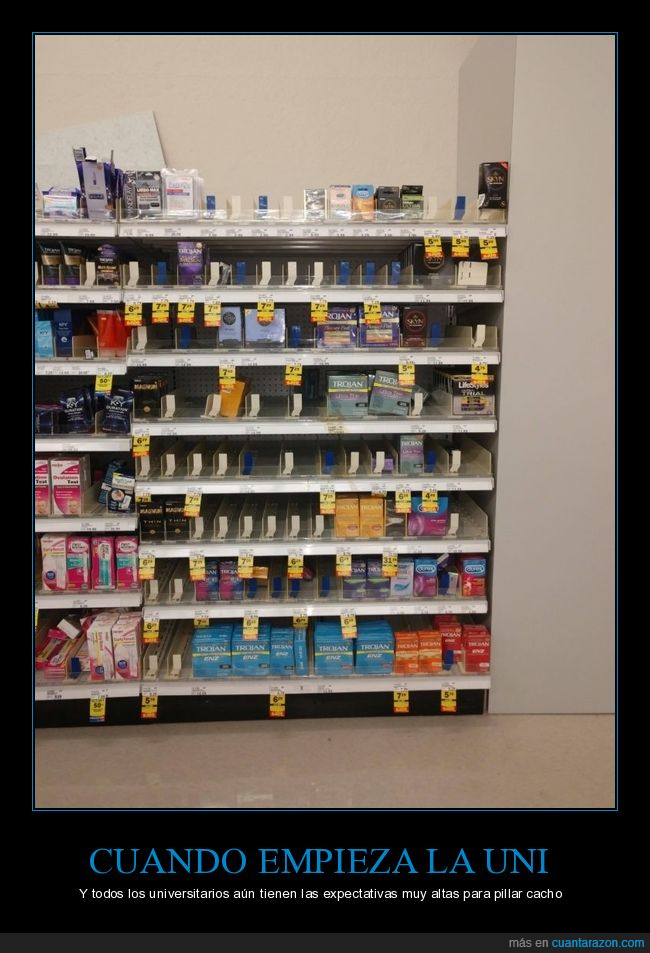 preservativos,estanterías,supermercado