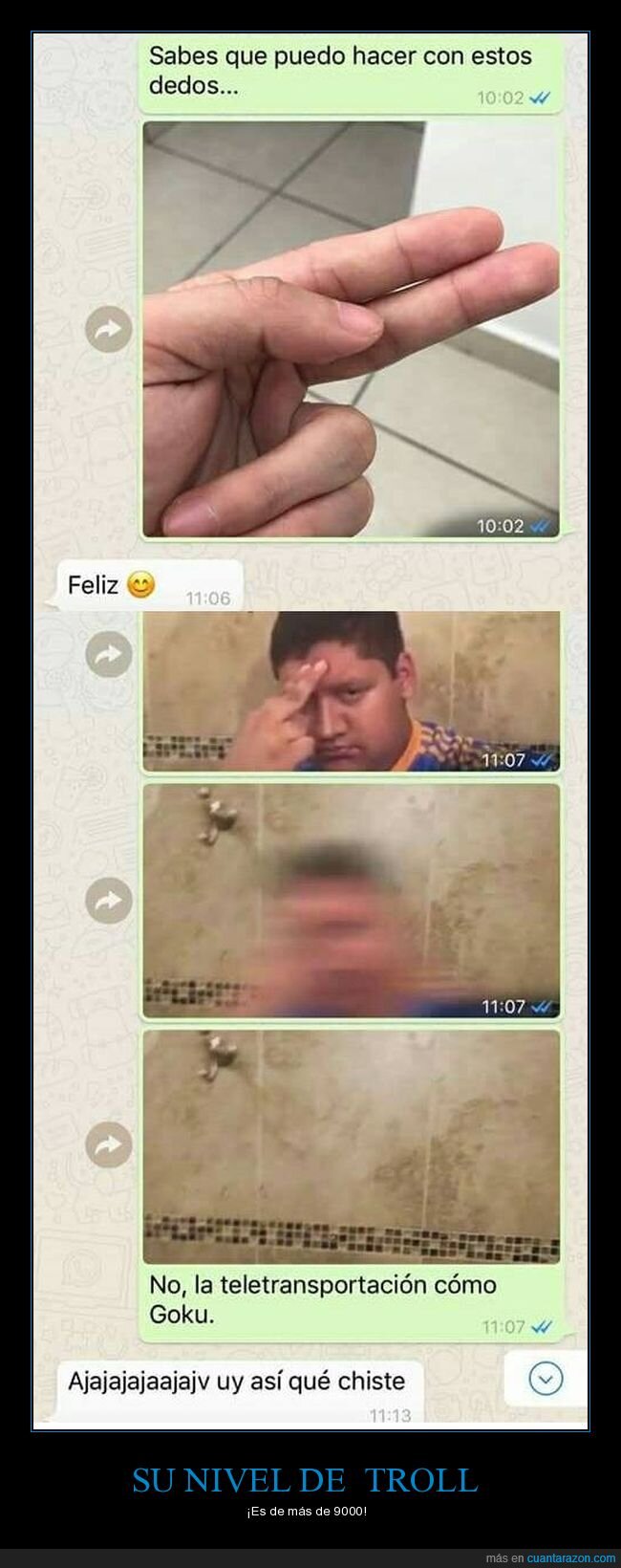 Dragon Ball,Teletransportación,Dedos,Conversación,Está muy por encima de las 8000 :v,No lo sé Rick... XD