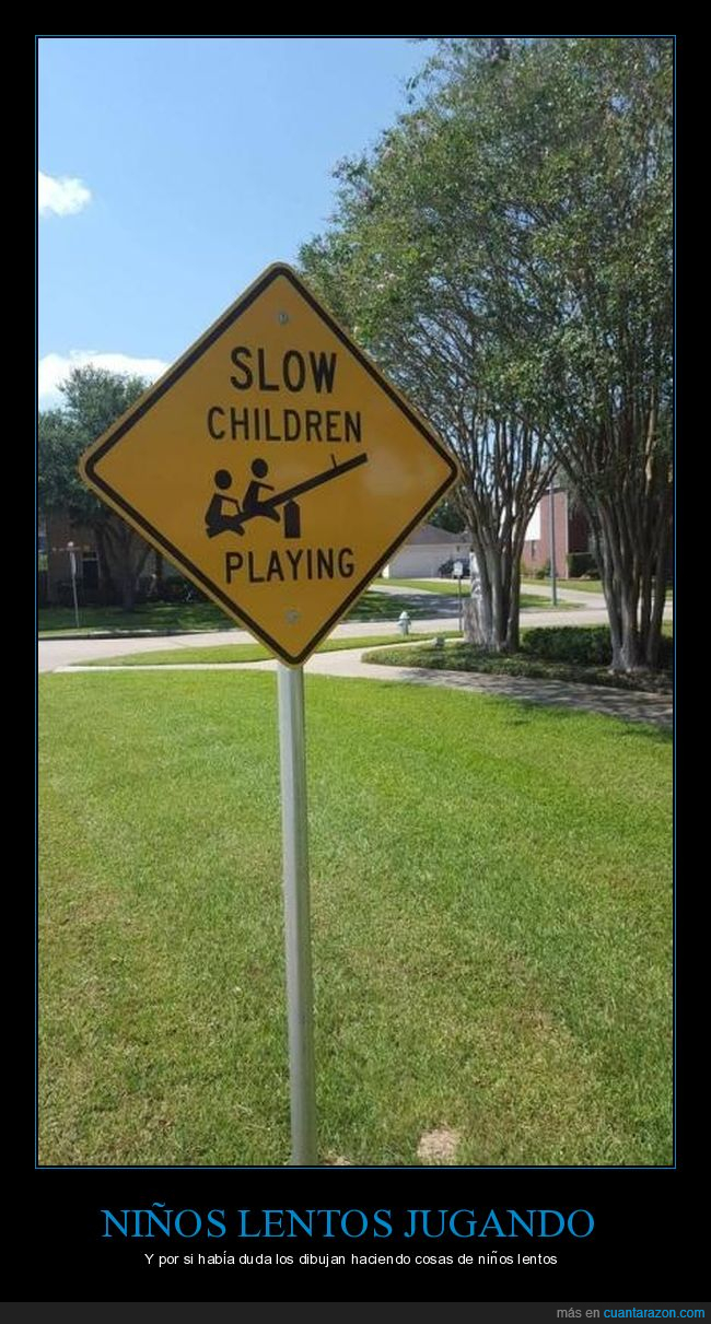 señal,niños lentos,jugar
