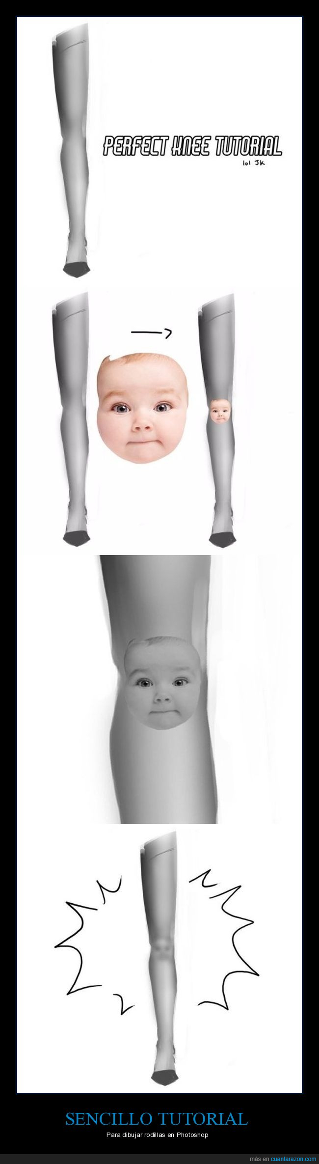 bebé,photoshop,rodilla