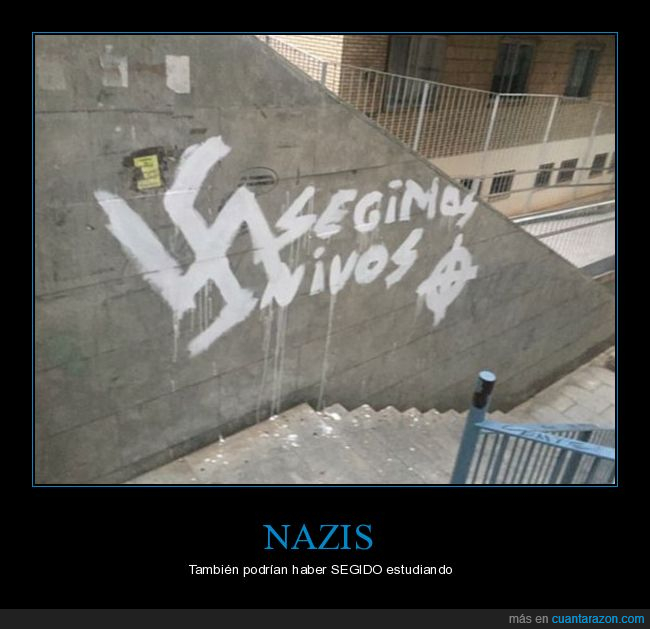 segimos vivos,pintada,nazi