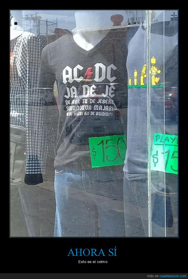Camiseta ac dc ja de hotsell je