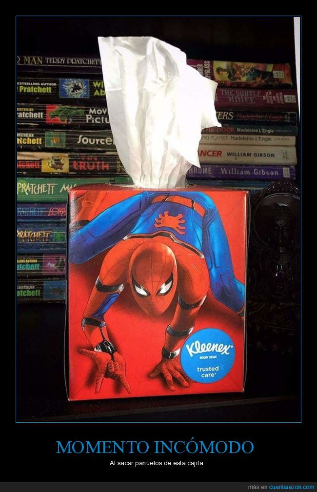 spiderman,culo,tissues,pañuelos