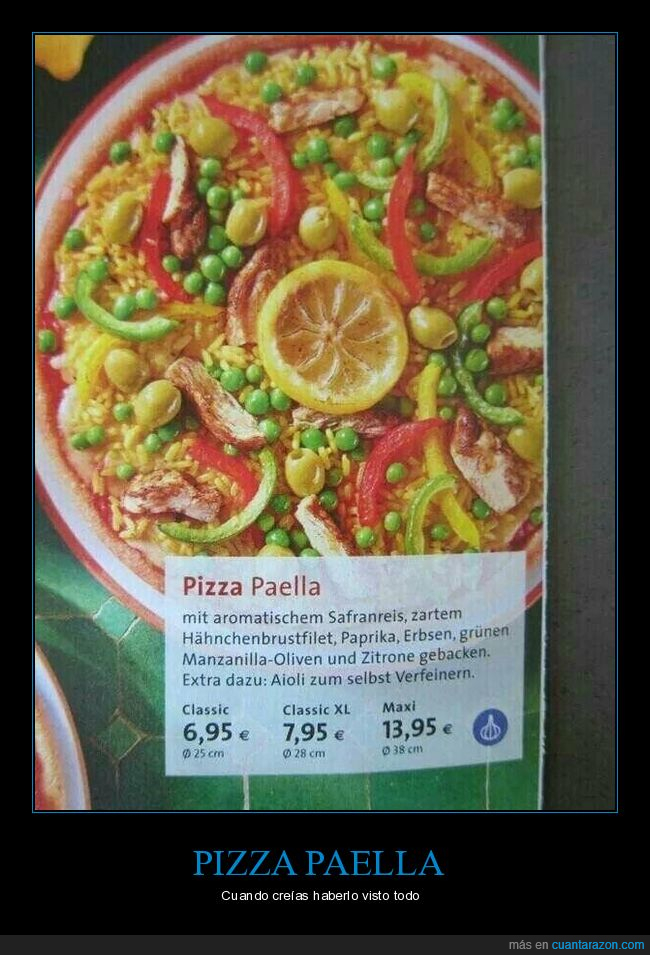 pizza,paella