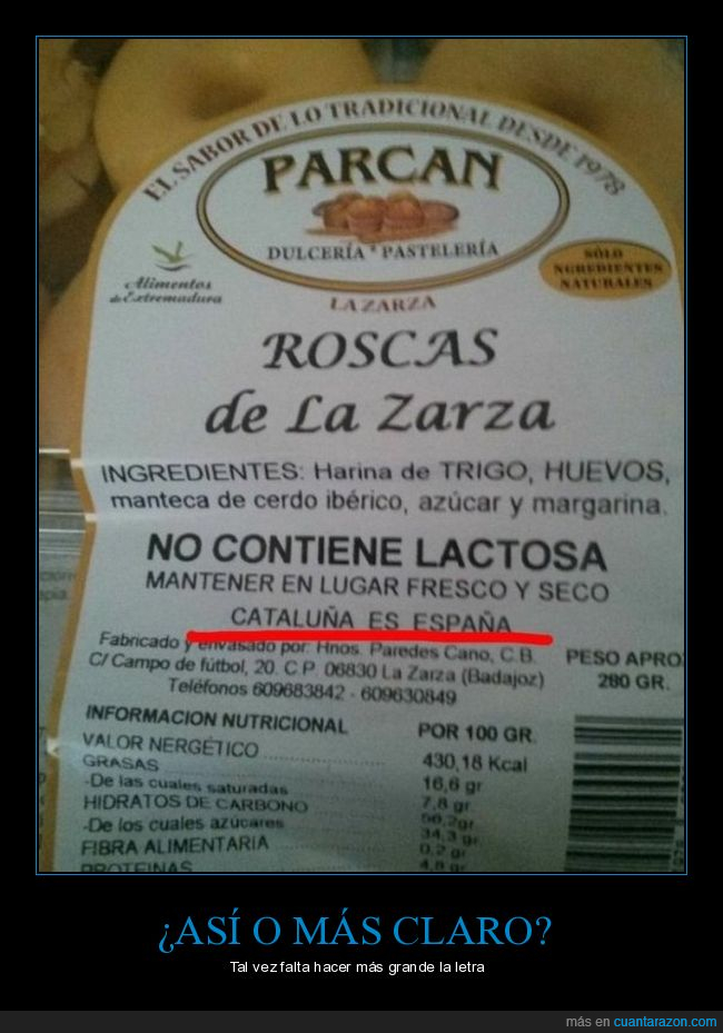 etiqueta,España,Cataluña,Producto español,Roscas
