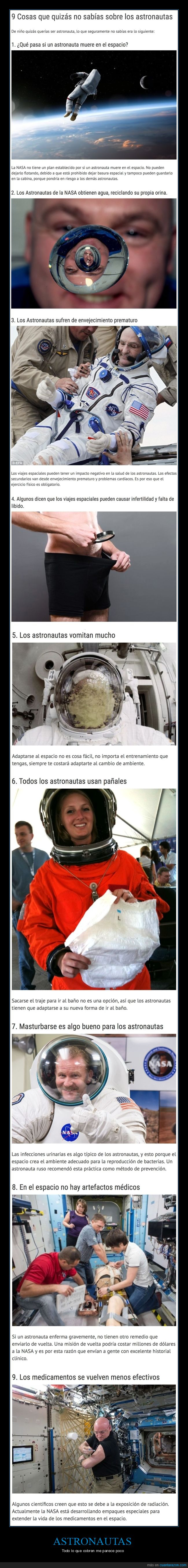 astronautas,curiosidades