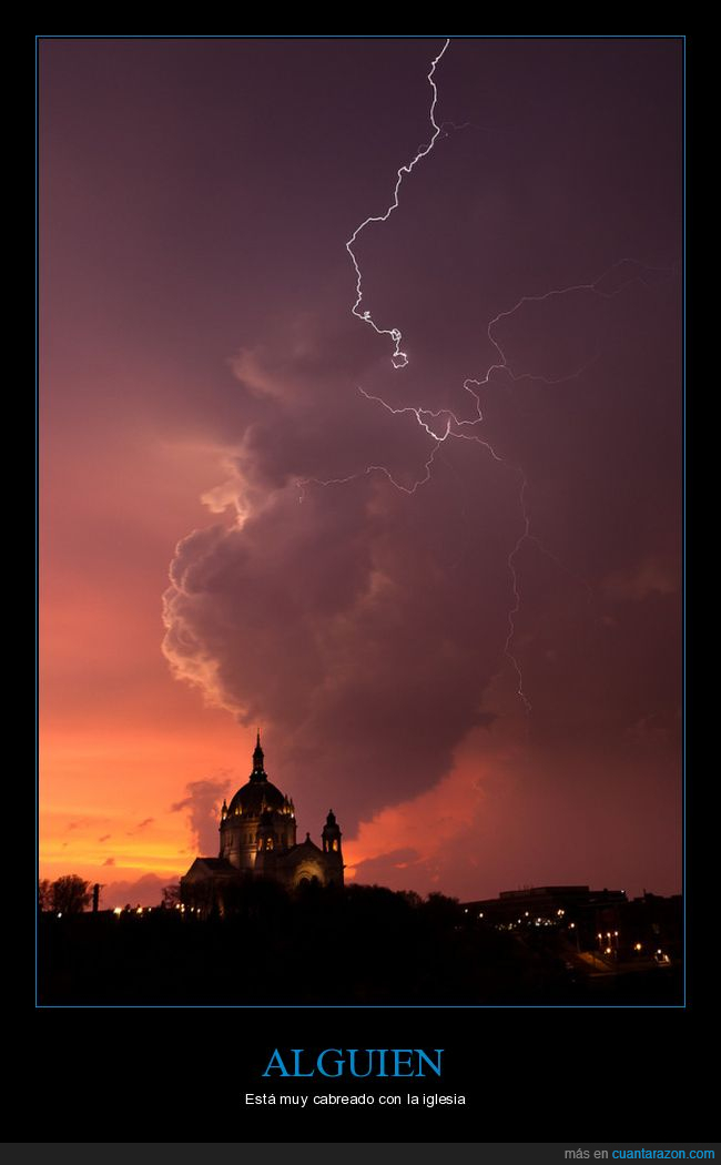 catedral,iglesia,nube,rayo