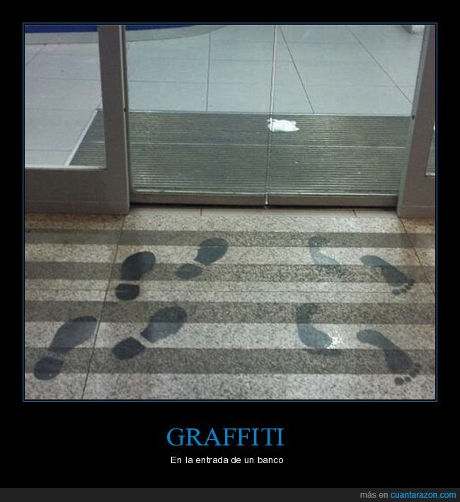 graffiti,entrada,banco,pies