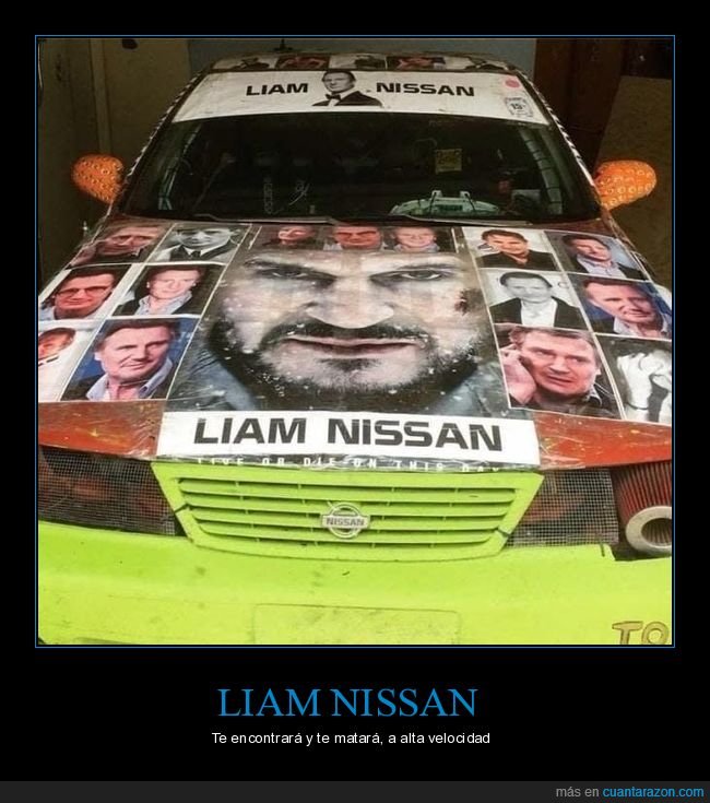 liam nissan,liam neeson,nissan,coche