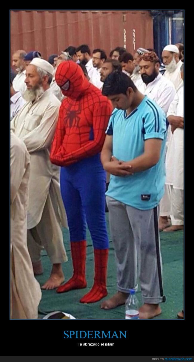 islam,rezando,spiderman