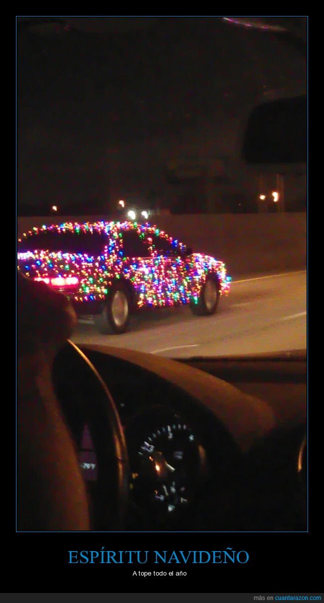 coche,luces,navidad