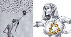 Enlace a Ilustraciones que muestran lo peor de la sociedad con poderosos mensajes subliminales