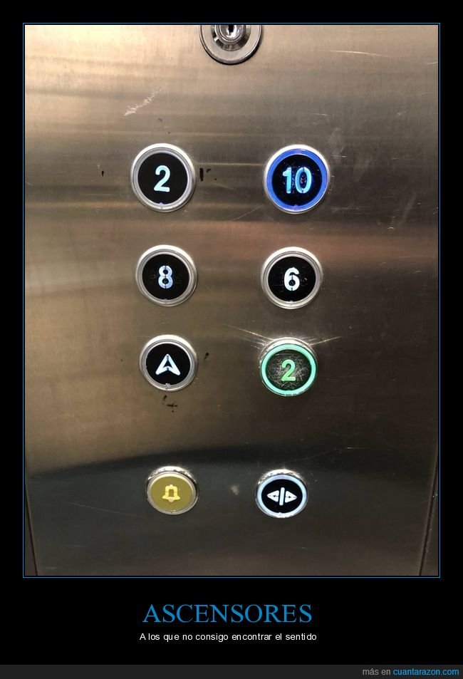ascensor,botones,fails