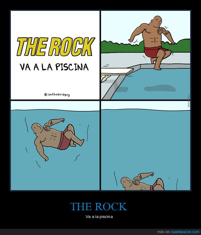 the rock,piscina,hundirse,absurdo