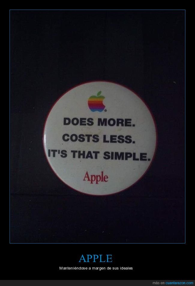 apple,dinero,barato,eslogan