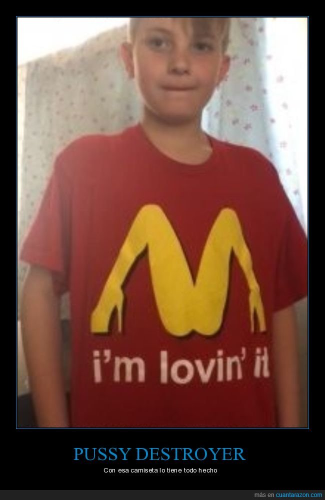 niño,camiseta,i'm lovin' it,mcdonald's