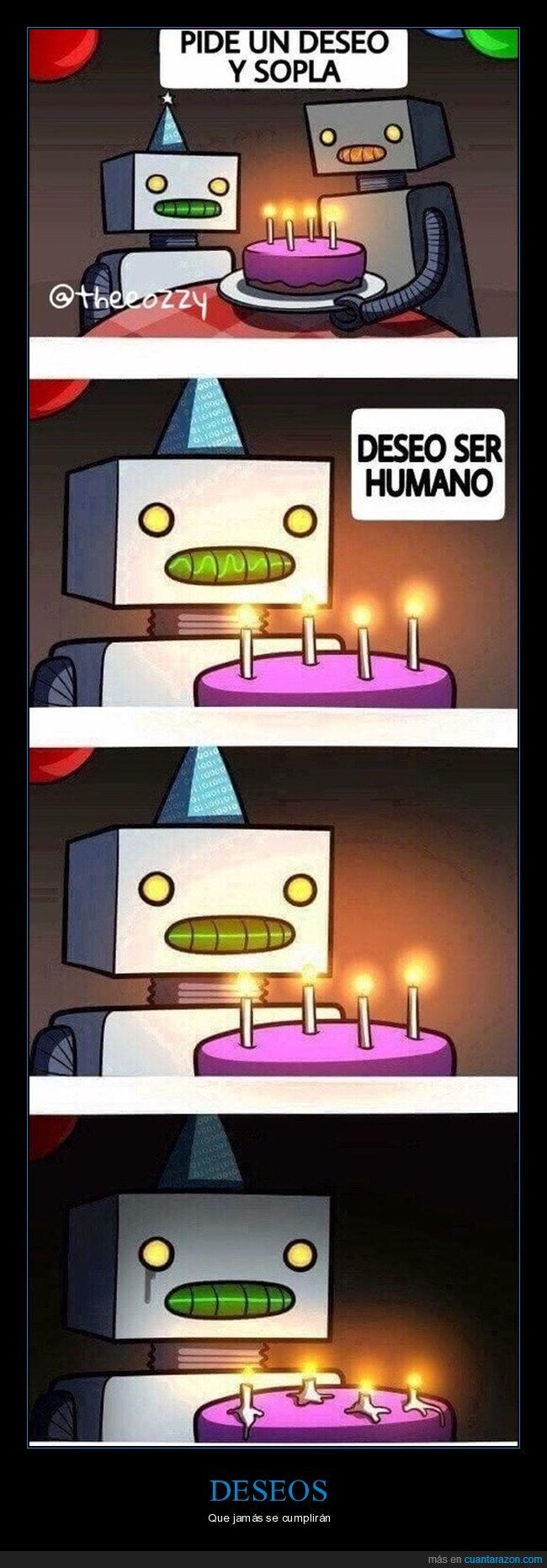 robot,cumpleaños,velas,deseo,soplar,humano