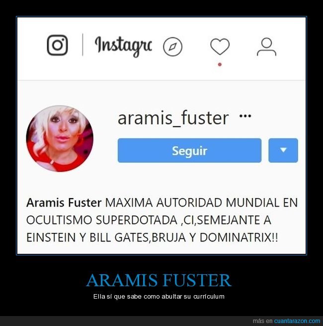 aramis fuster,instagram,perfil