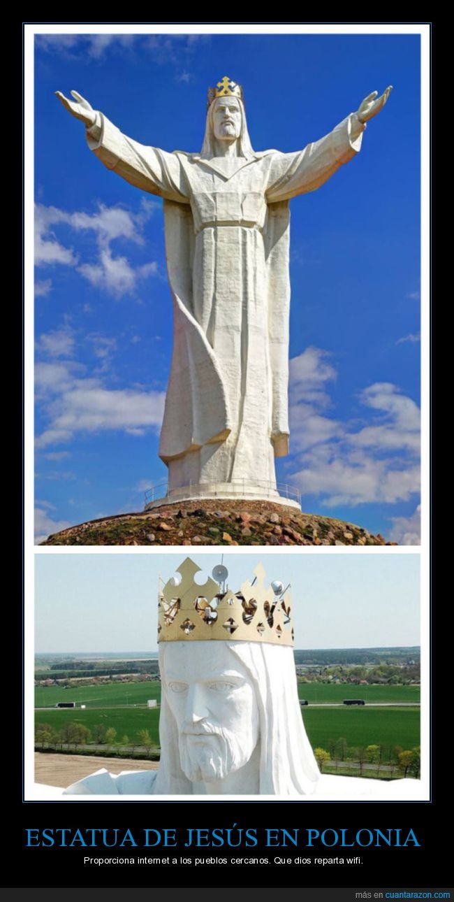 estatua,jesucristo,polonia,internet