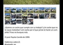 Enlace a Después de ver este anuncio querrás comprarte un Corolla del 99